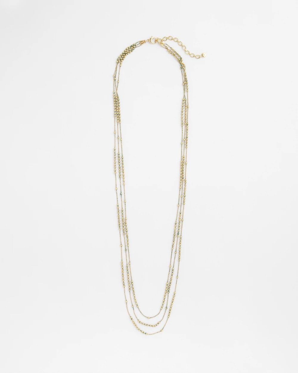 Chico's Multi Strand Gold-Tone Necklace GOLD