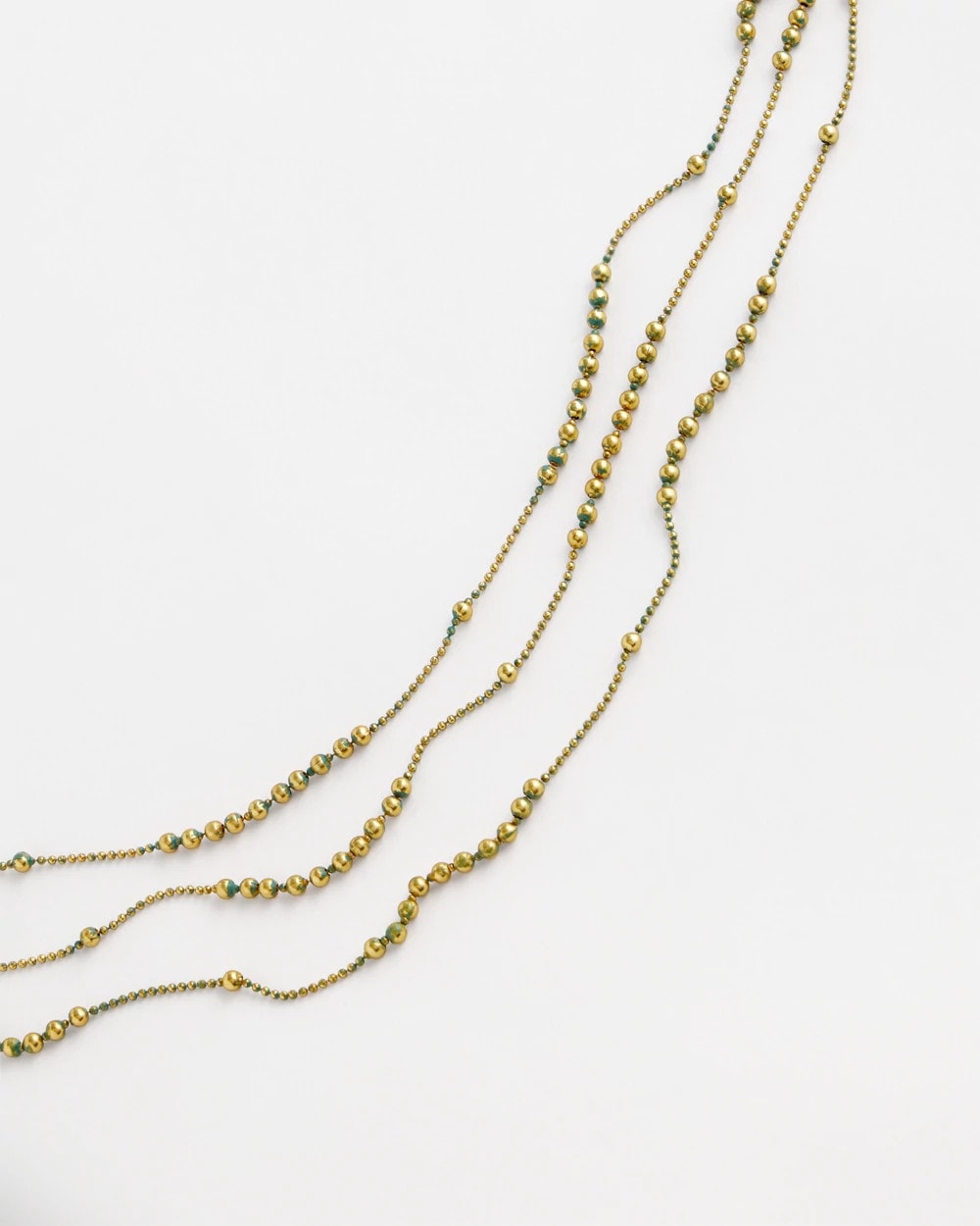 Chico's Multi Strand Gold-Tone Necklace GOLD