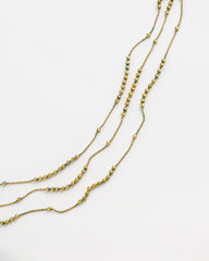 Chico's Multi Strand Gold-Tone Necklace GOLD