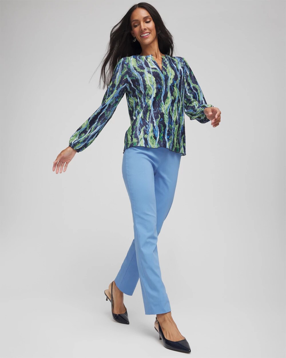 Chico's Brigitte™ Slim Full-Length Pants TIDAL BLUE