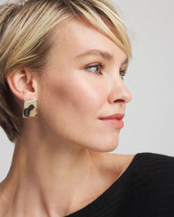 Chico's Chico's Originals Animal Square Stud Earrings ANIMAL PRINT