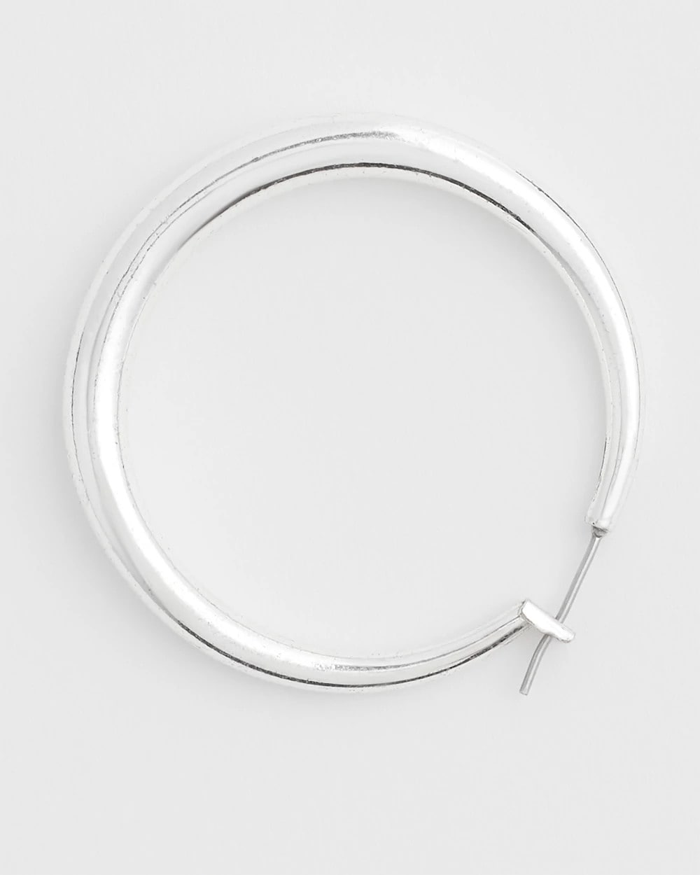 Chico's Cassie Silver-Tone Hoop Earrings SILVER