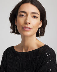 Chico's Mixed Metal Linear Earrings MIXED METALS