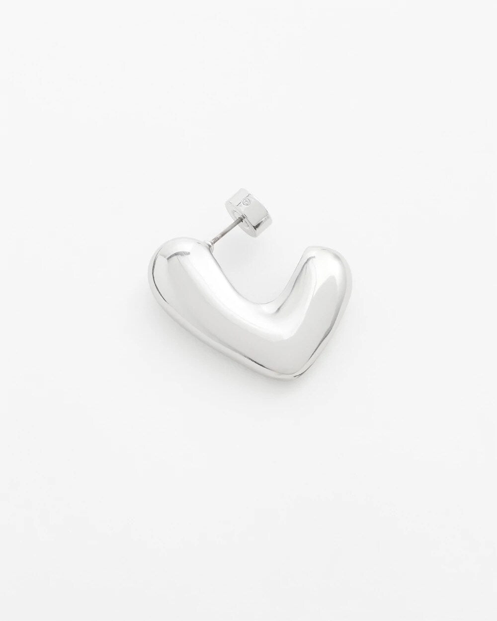 Chico's No Droop® Silver Tone Mini Hoops SILVER