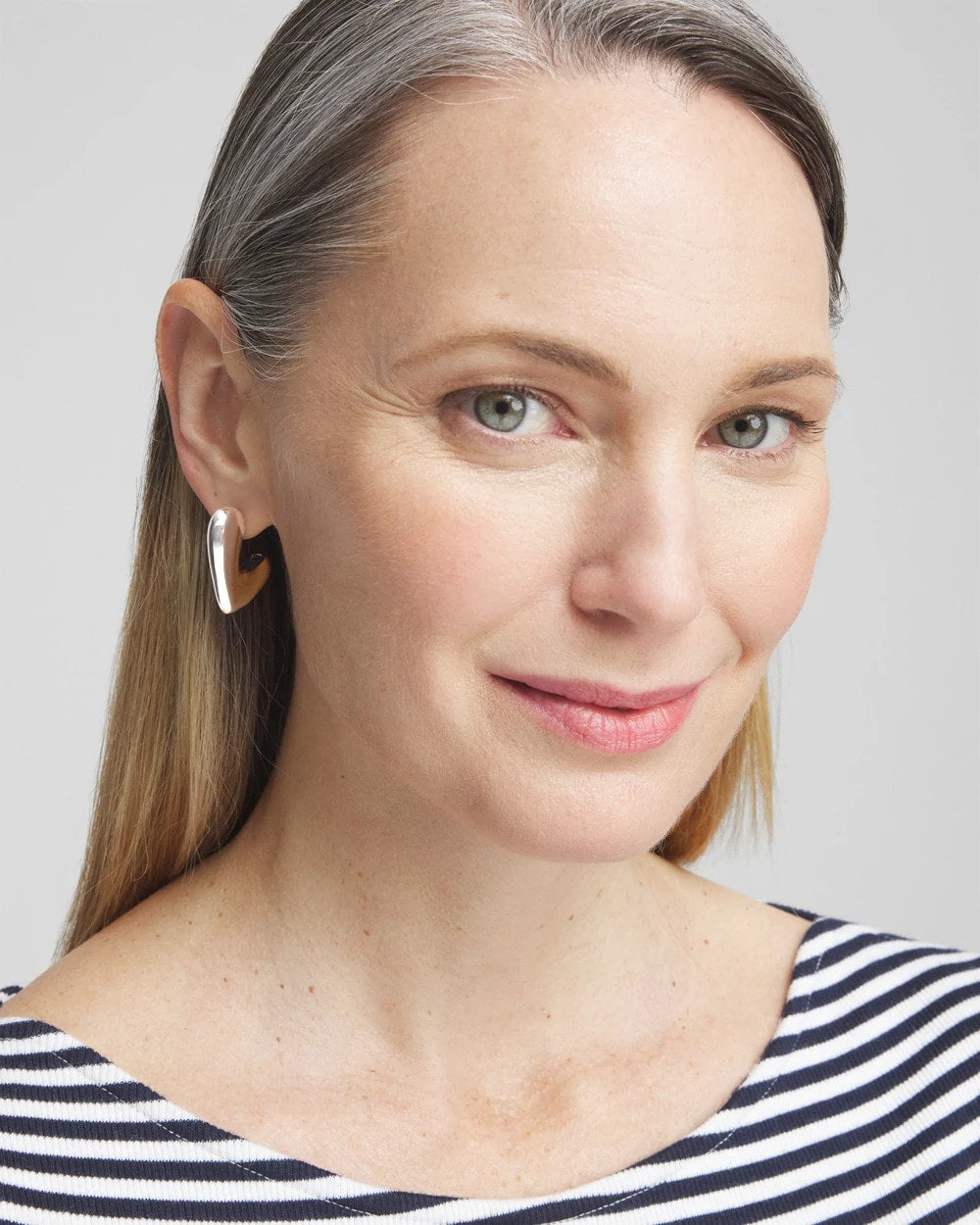 Chico's No Droop® Silver Tone Mini Hoops SILVER