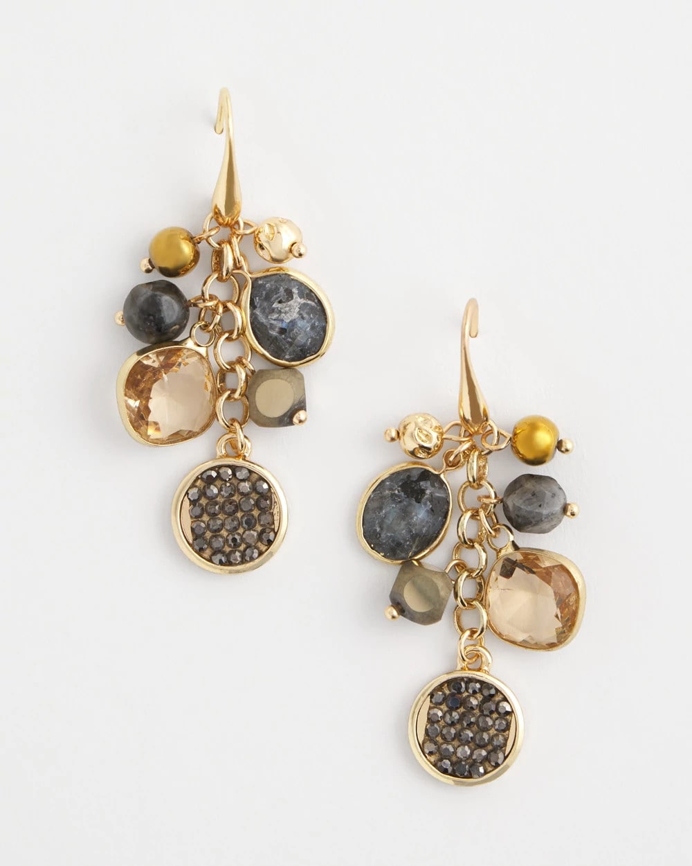 Chico's Galaxy Cluster Drop Earrings NEUTRAL