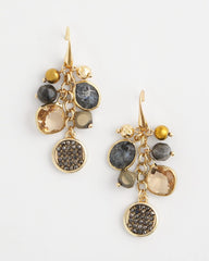 Chico's Galaxy Cluster Drop Earrings NEUTRAL
