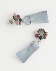 Chico's Multi Faceted Drop Earrings MULTI
