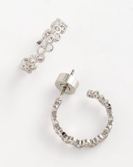 Chico's No Droop® Silvertone Hoop Earrings SILVER