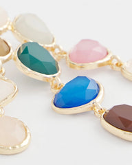 Chico's No Droop® Rainbow Resin Drop Earrings MULTI