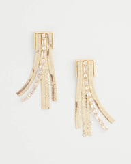 Chico's Snake Chain Linear Earrings GOLD