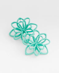 Chico's No Droop™ Teal  Flower Stud Earrings TEAL