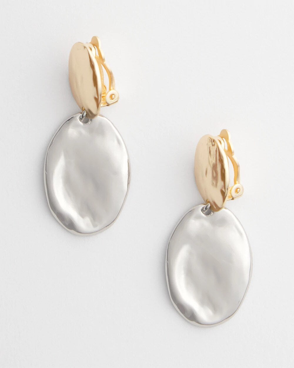 Chico's No Droop™ Mixed-Metal Clip-On Earrings MIXED METALS