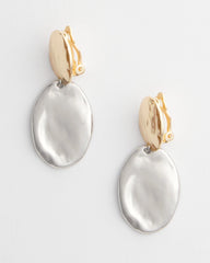 Chico's No Droop™ Mixed-Metal Clip-On Earrings MIXED METALS