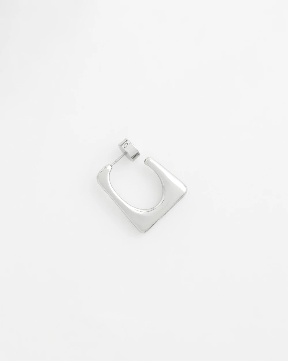 Chico's No Droop® Silver Tone Square Hoops SILVER