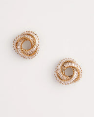 Chico's Goldtone Twisted Stud Earrings GOLD