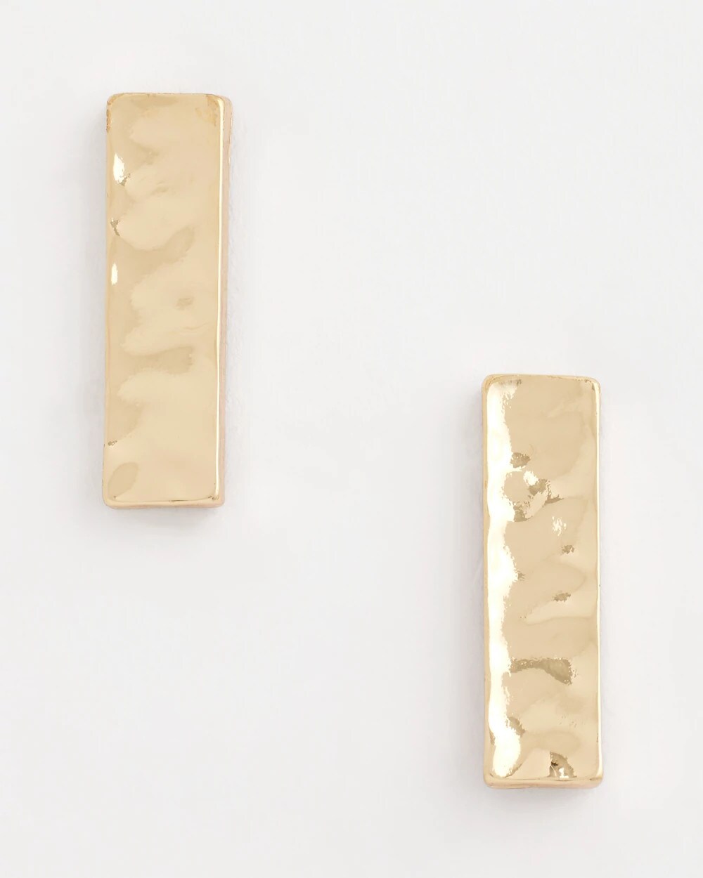 Chico's Ash Gold Collection Square Drop Earrings GOLD