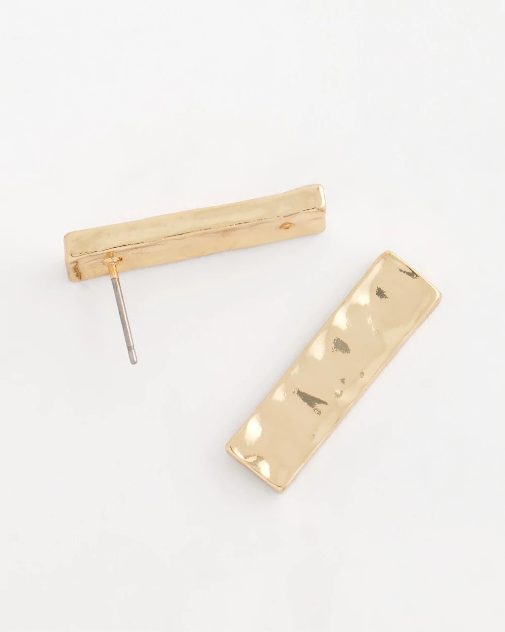 Chico's Ash Gold Collection Square Drop Earrings GOLD