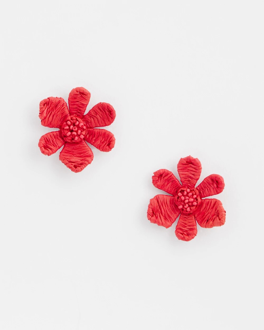 Chico's No Droop™ Coral Floral Stud Earrings CORAL