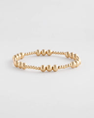 Chico's Gold-tone Small Bead Stretch Bracelet GOLD