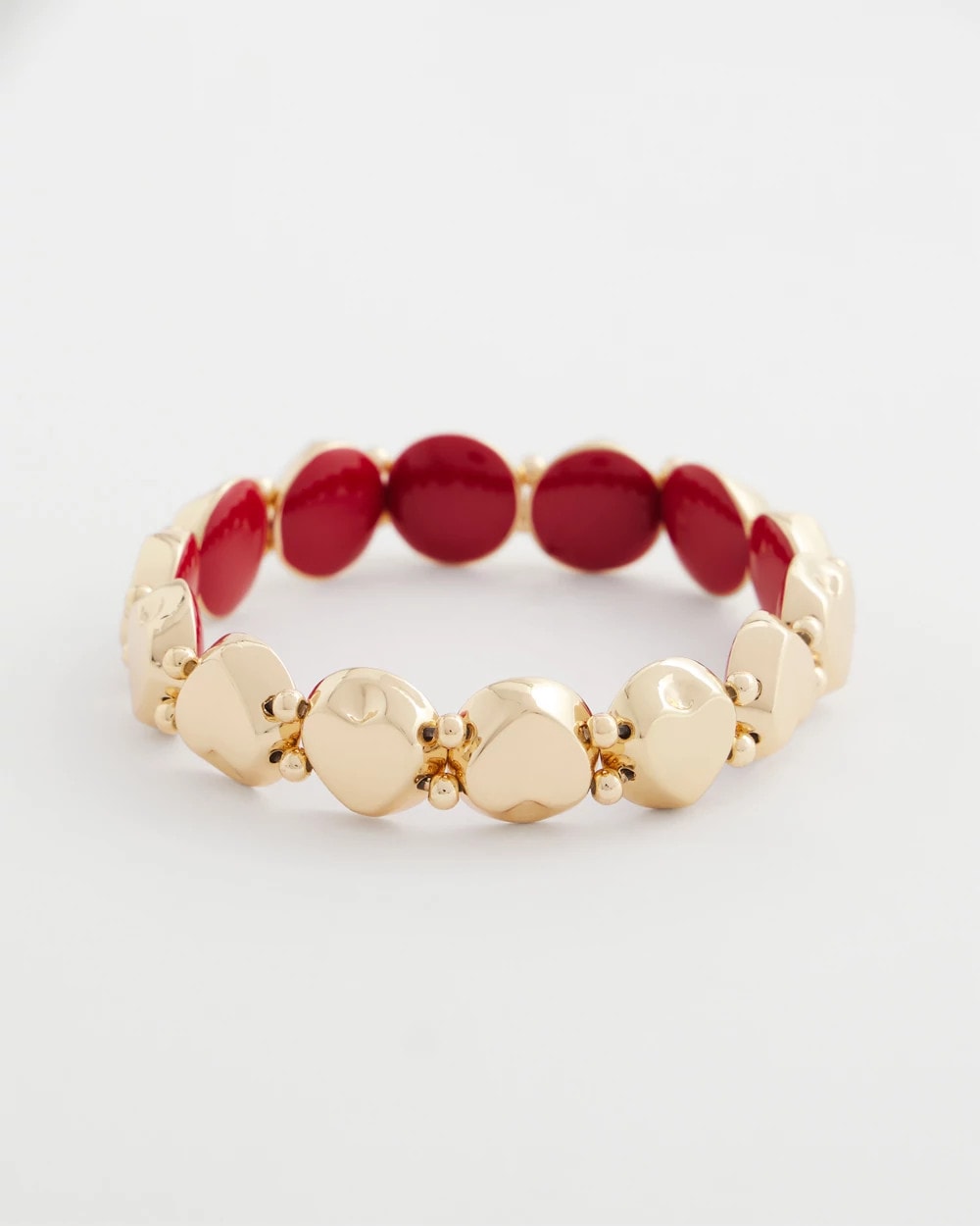Chico's Reversible Round Stretch Bracelet RED