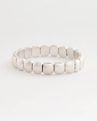 Chico's Silvertone Stretch Bracelet SILVER