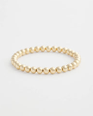 Chico's Small Beaded Gold Tone Stretch Bracelet GOLD