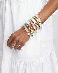 Chico's Goldtone Stretch Tennis Bracelet GOLD