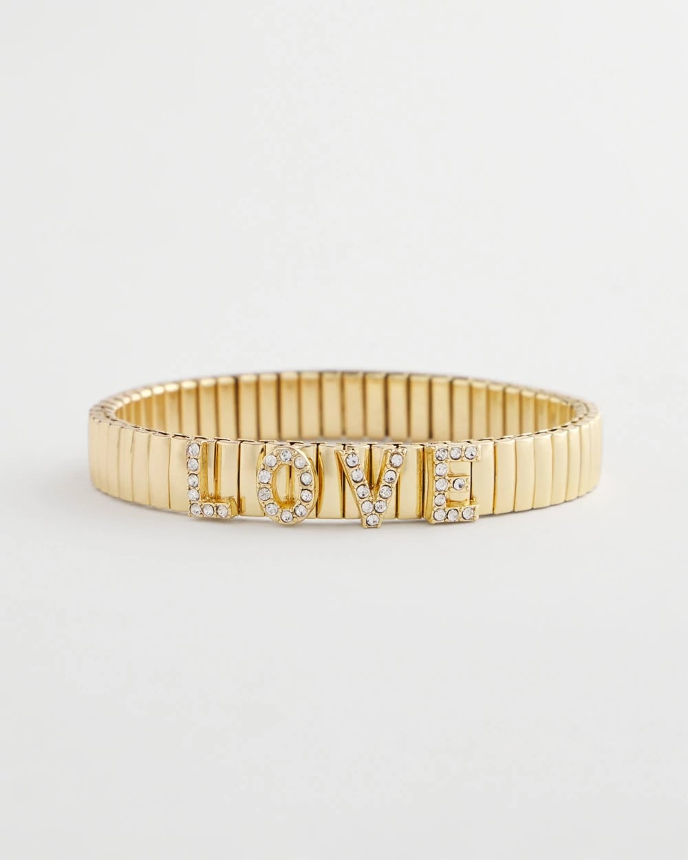 Chico's Love Watch Band Bracelet GOLD