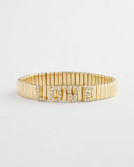 Chico's Love Watch Band Bracelet GOLD