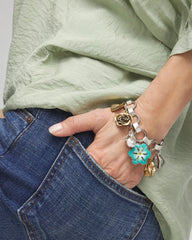 Chico's Spring Flower Charm Bracelet MULTI
