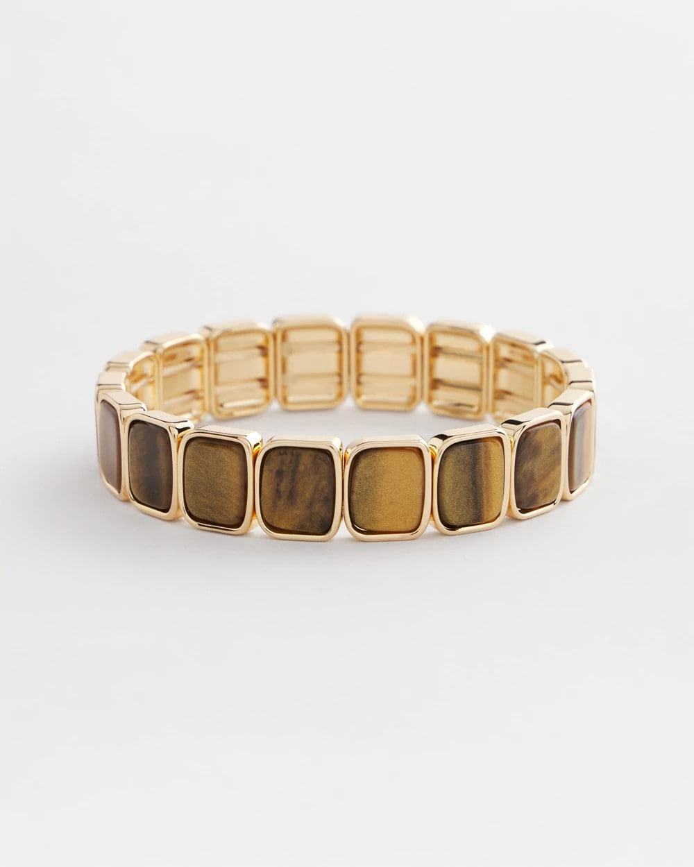 Chico's Neutral Square Stretch Bracelet NEUTRAL
