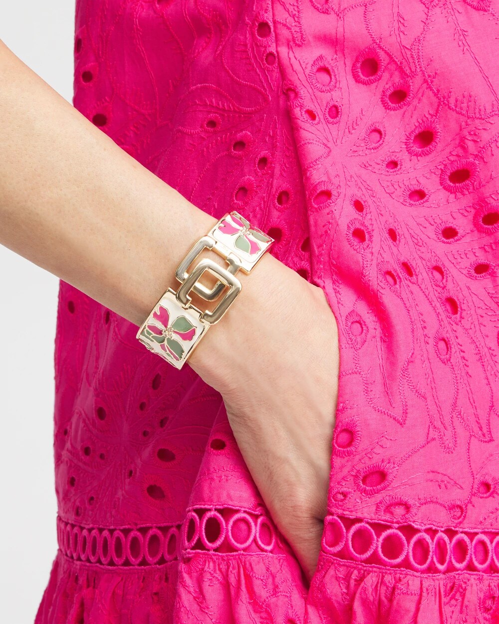 Chico's Chico's Click Floral Bracelet MULTI