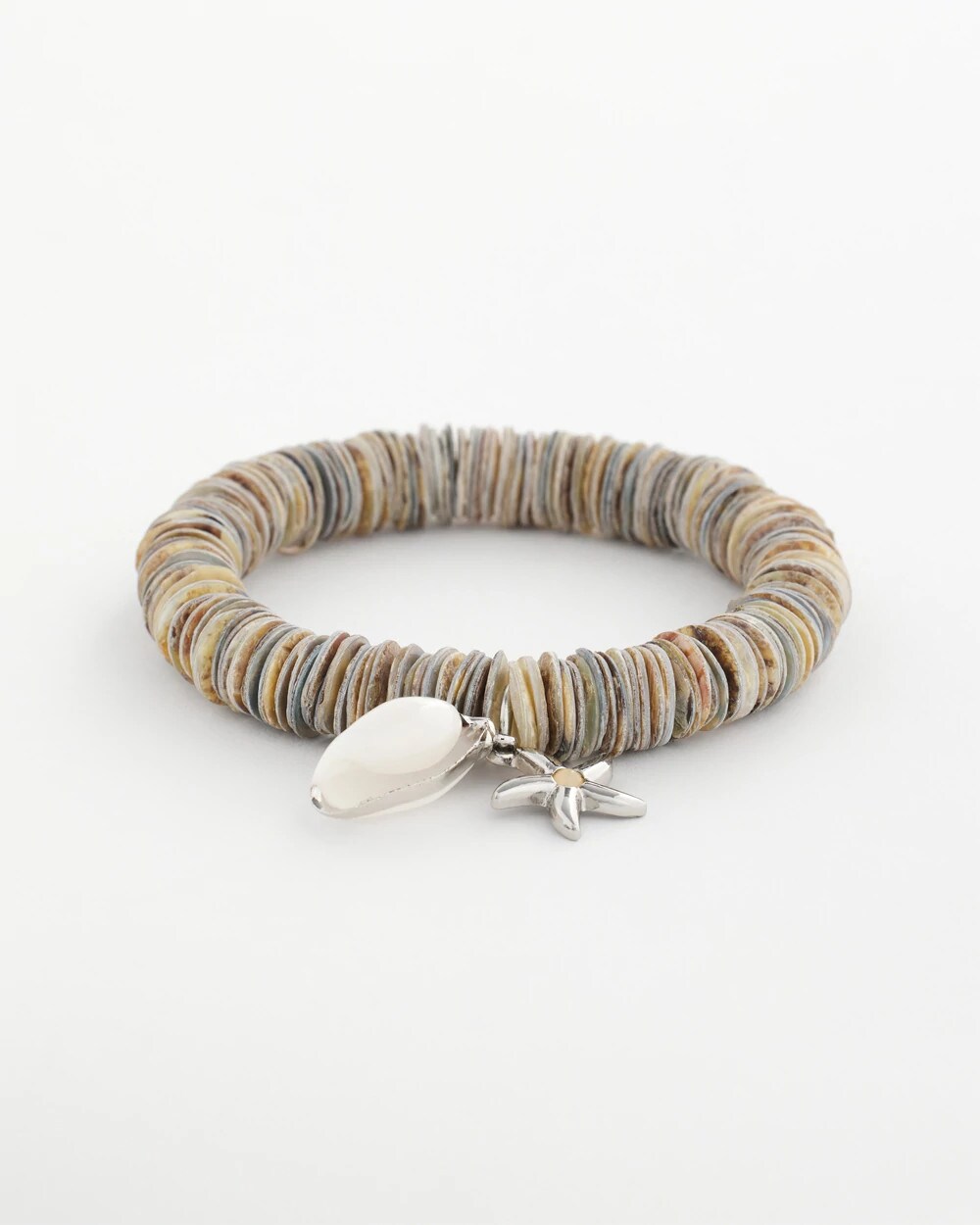 Chico's Agate Stretch Charm Bracelet NEUTRAL