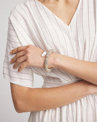 Chico's Agate Stretch Charm Bracelet NEUTRAL