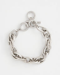 Chico's Pave Link Toggle Bracelet SILVER