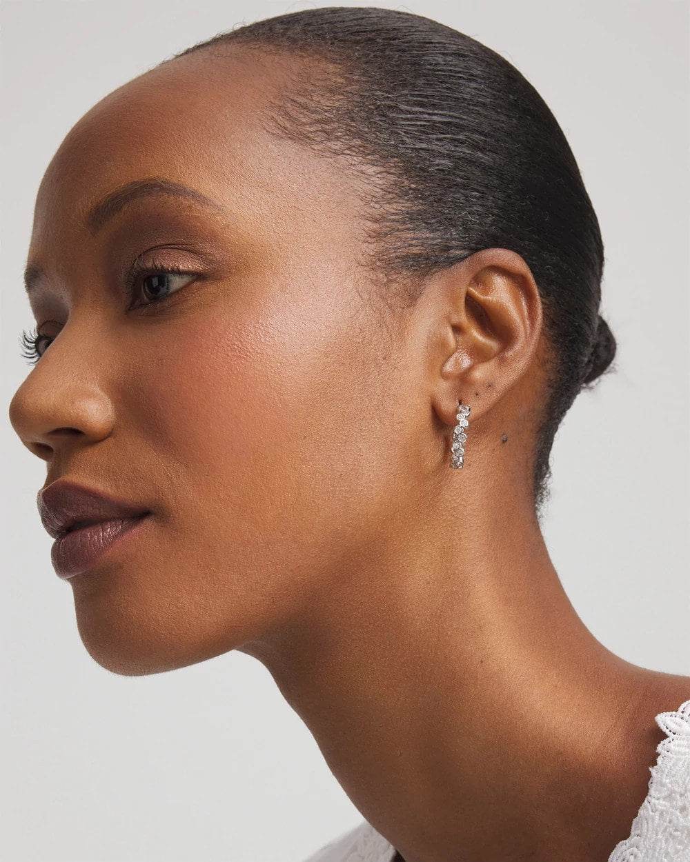 Chico's No Droop® Silvertone Hoop Earrings SILVER