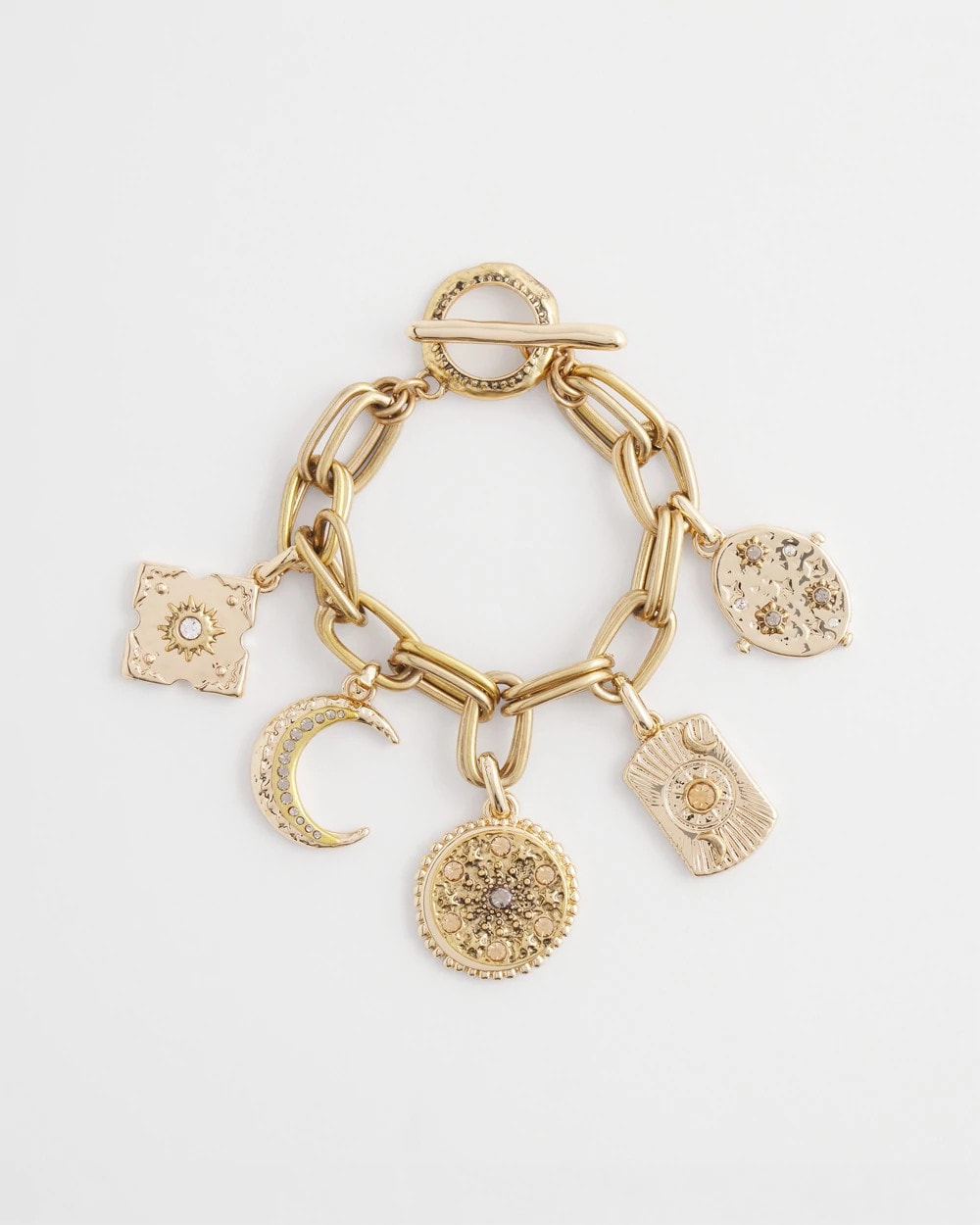 Chico's Gold Celestial Charm Bracelet GOLD