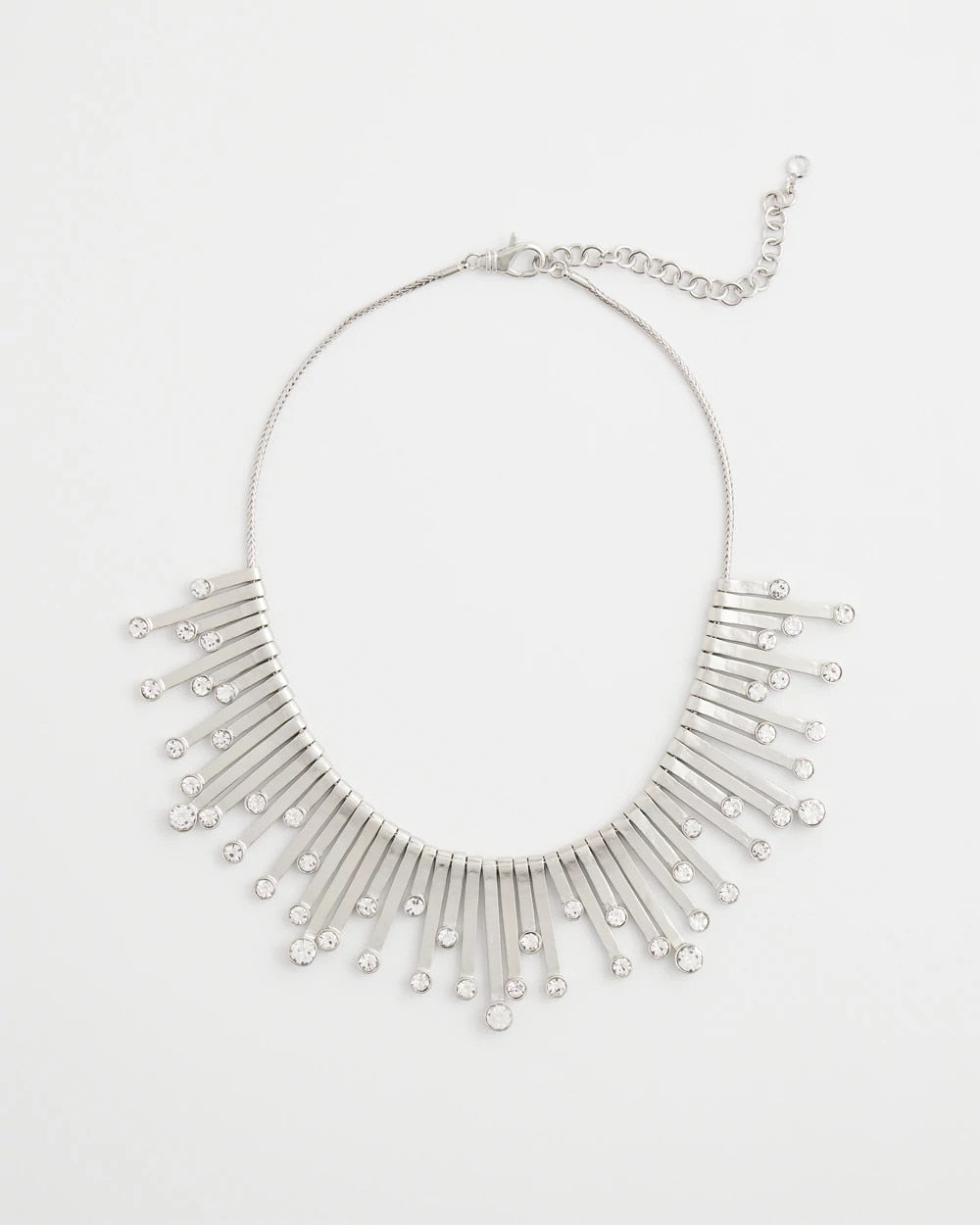 Chico's Chico’s Originals Silver Slice & Gem Bib SILVER