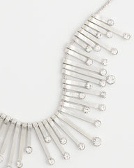 Chico's Chico’s Originals Silver Slice & Gem Bib SILVER