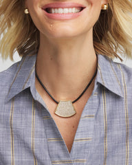 Chico's Gold Glitz Pendant Necklace GOLD