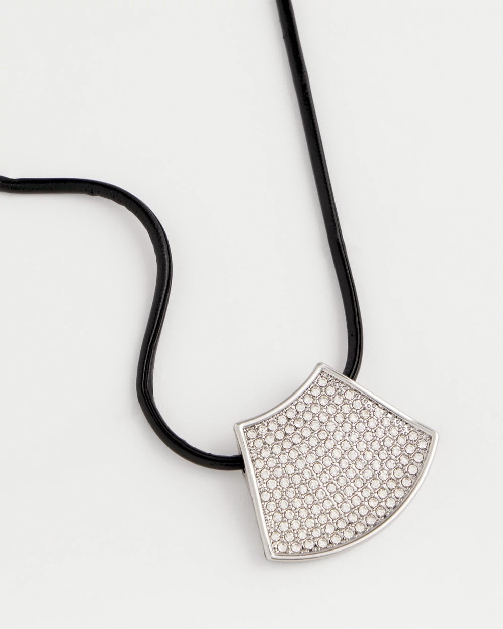 Chico's Silver Glitz Pendant Necklace SILVER