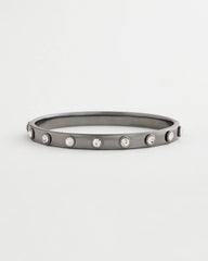 Chico's Hematite Rhinestone Tone Bangle HEMATITE