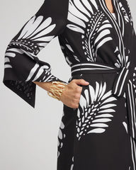 Chico's Tie-Front Long Kimono BLACK