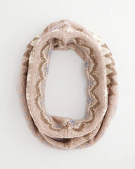 Chico's Fair Isle Reversible Snood BIRCH BARK