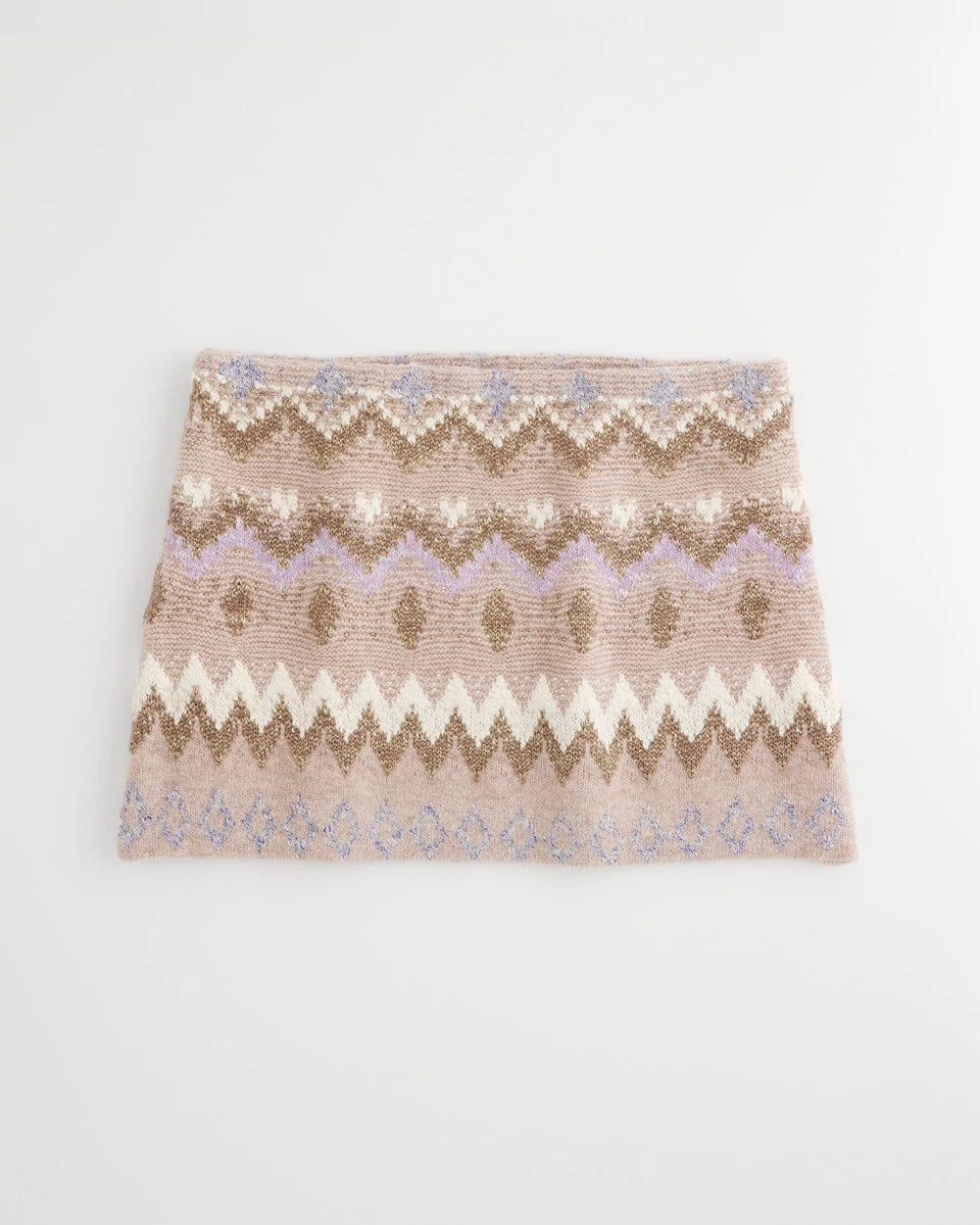 Chico's Fair Isle Reversible Snood BIRCH BARK