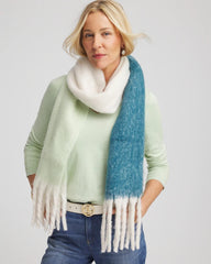 Chico's Cozy Ombre Oblong Scarf COOL MULTI