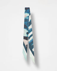 Chico's Skylight Double-Sided Skinny Scarf TEAL SHADOW