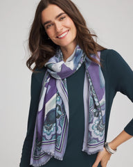 Chico's Artist Garden Oblong Scarf