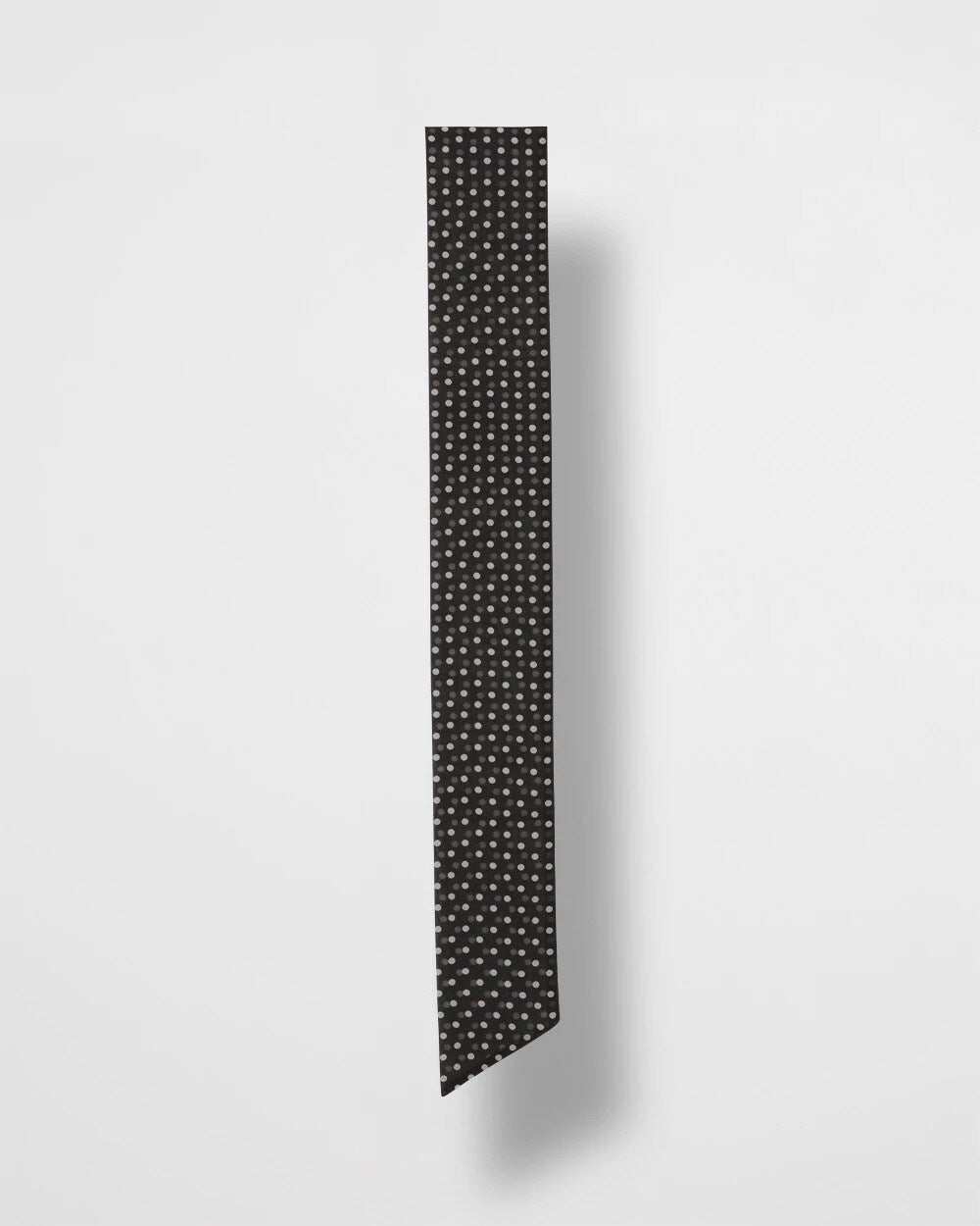 Chico's Polka Dot Skinny Scarf BLACK